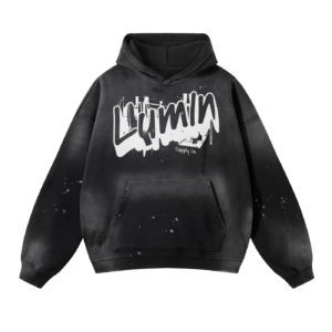 Lum1n Wash Frayed Skate Hoodie